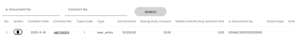 Search Transaction in Batch