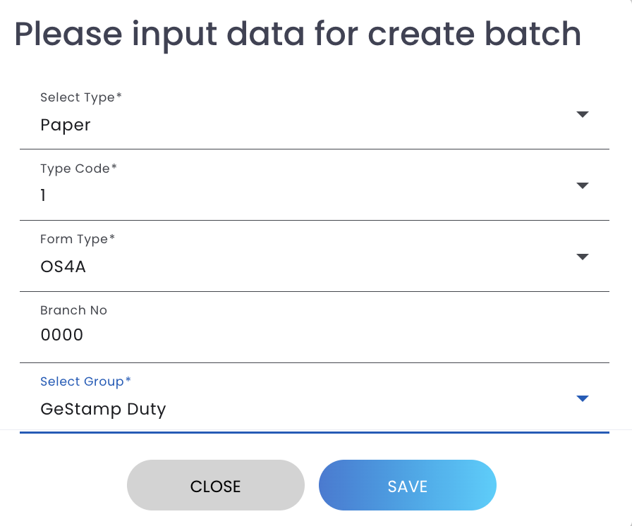create batch